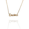 Collar con nombre de Encina en Acero Hipoalergénico 316l