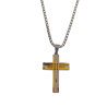 Collar de Cruz Bicolor en Acero Inoxidable | Unisex | Alta Durabilidad