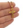 Collar de Cruz Dorada en Acero Inoxidable | Unisex | Alta Durabilidad