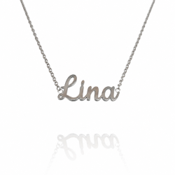 Collar con nombre de Inma en Acero Hipoalergénico 316l