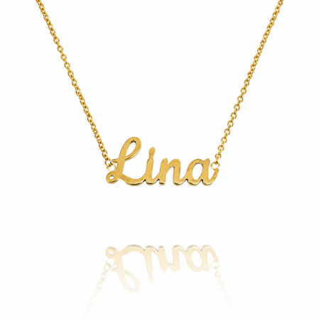 Collar con nombre de Lorena en Acero Hipoalergénico 316l