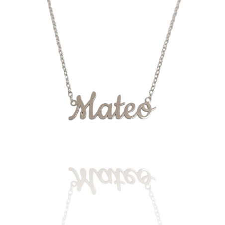 Collar con nombre de Mario en Acero Hipoalergénico 316l