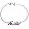 Pulsera con Nombre Personalizado en Plata de Ley 925mls