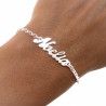 Pulsera con Nombre Personalizado en Plata de Ley 925mls