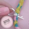 Aro con Nombre Vertical Personalizado en Plata de Ley 925mls