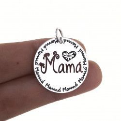 Colgante de Mamá Calado en Plata de Ley 925mls