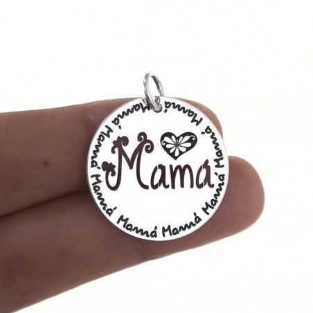 Colgante de Mamá Calado en Plata de Ley 925mls