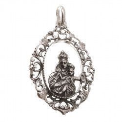 Colgante de la Virgen del Carmen en Plata de Ley 925mls