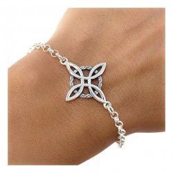Pulsera Nudo de Bruja en Plata de Ley 925mls