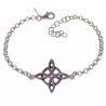 Pulsera Nudo de Bruja en Plata de Ley 925mls