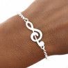 Pulsera Clave de Sol en Plata Ley 925mls