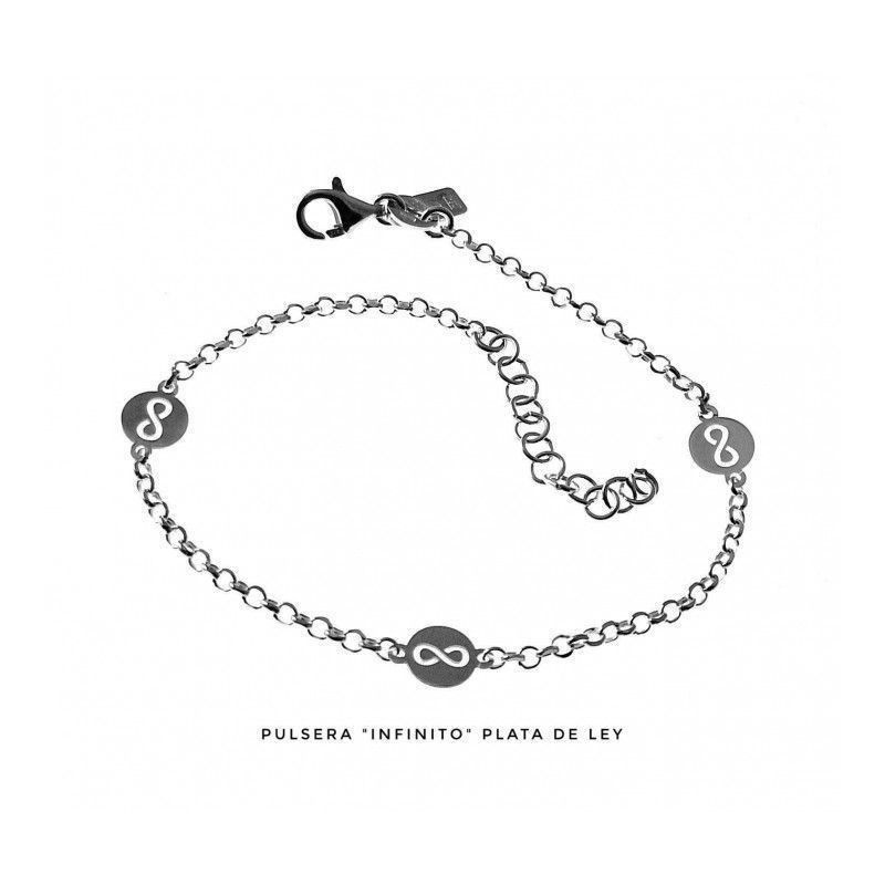 Pulsera de Infinitos calados en Plata de Ley 925mls