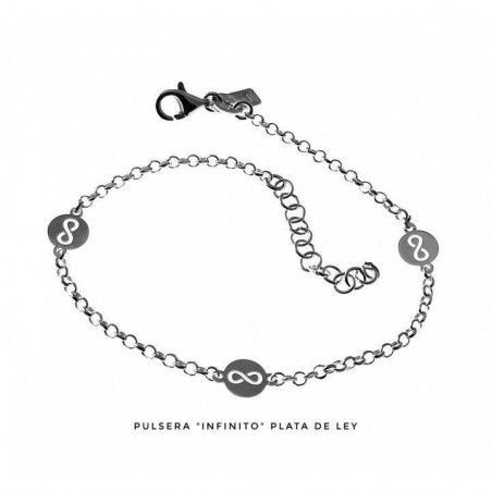 Pulsera de Infinitos calados en Plata de Ley 925mls