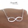 Gargantilla de Infinito "Te Quiero Hermana" en Plata de Ley 925mls