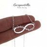 Gargantilla de Infinito "Te Quiero Mamá" en Plata de Ley 925mls