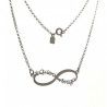 Gargantilla de Infinito "Te Quiero Amiga" en Plata de Ley 925mls