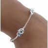 Pulsera Mano de Fátima con Ojos Turcos en Plata de Ley 925mls