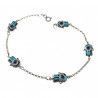 Pulsera Mano de Fátima con Ojos Turcos en Plata de Ley 925mls