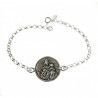Pulsera de Escapulario Doble Cara en Plata de Ley 925mls