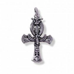 Colgante Amuleto Cruz de la Vida Egipcia en Plata de Ley 925mls
