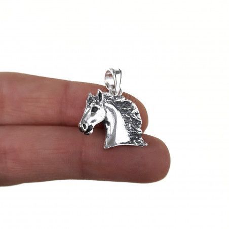 Colgante Caballo en Plata de Ley 925mls