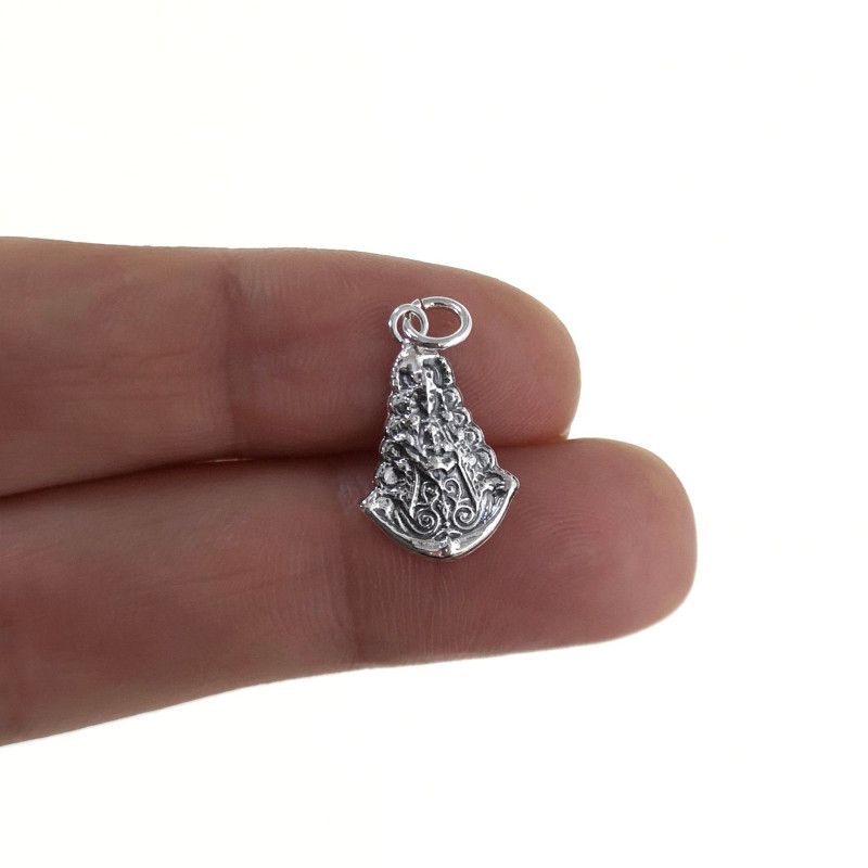 Colgante de la Virgen del Rocío Pequeña en Plata de Ley 925mls