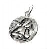 Colgante Medalla Ángel de la Guarda en Plata de Ley 925mls