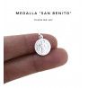 Colgante Medalla de San Benito Protector en Plata de Ley 925mls