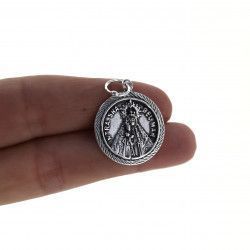 Colgante Medalla de la Virgen del Mar en Plata de Ley 925mls