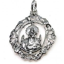 Colgante de la Virgen de Gracia de Puerto Llano en Plata de Ley 925mls