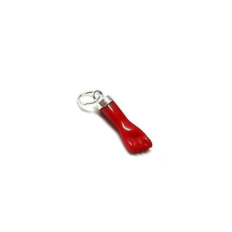 Colgante Amuleto Higa Color en Plata de Ley 925mls