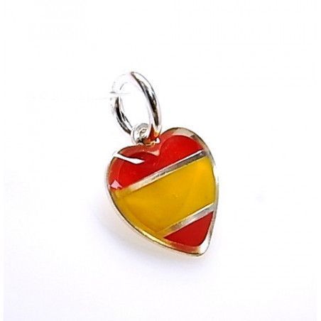 Colgante Corazón de España en Plata de Ley 925mls