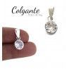 Colgante Punto de Luz Circonita en Plata de Ley 925mls