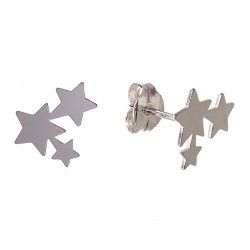 Pendiente de Estrellas Triple en Plata de Ley 925mls