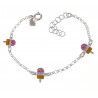 Pulsera Infantil de Helados en Plata de Ley 925mls