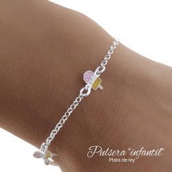 Pulsera Infantil de Helados en Plata de Ley 925mls