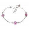 Pulsera Infantil de Huellas en Plata de Ley 925mls