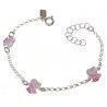 Pulsera Infantil de Perritos en Plata de Ley 925mls