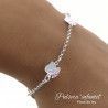 Pulsera Infantil de Perritos en Plata de Ley 925mls