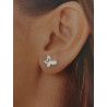 Pendientes de Mariposa Calada en Plata de Ley 925mls