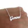 Gargantilla con Nombre Personalizado Horizontal en Plata de Ley 925mls