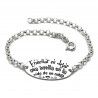 Pulsera para Seño con mensaje en Plata de Ley 925mls