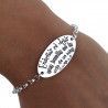 Pulsera para Seño con mensaje en Plata de Ley 925mls