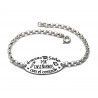 Pulsera para Seño con mensaje en Plata de Ley 925mls