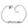 Pulsera de Mamá con Corazón en Plata de Ley 925mls