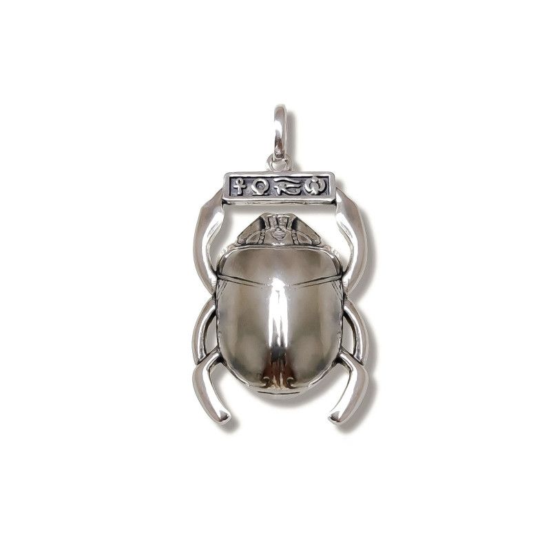 Colgante Amuleto de Escarabajo de Tutankamón en Plata de Ley 925mls