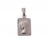 Colgante de Virgen Niña en Plata de Ley 925mls