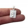 Colgante de Virgen Niña en Plata de Ley 925mls