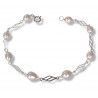 Pulsera de Comunión Perlas en Plata de Ley 925mls
