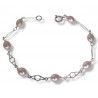 Pulsera de Comunión con Perlas en Plata de Ley 925mls